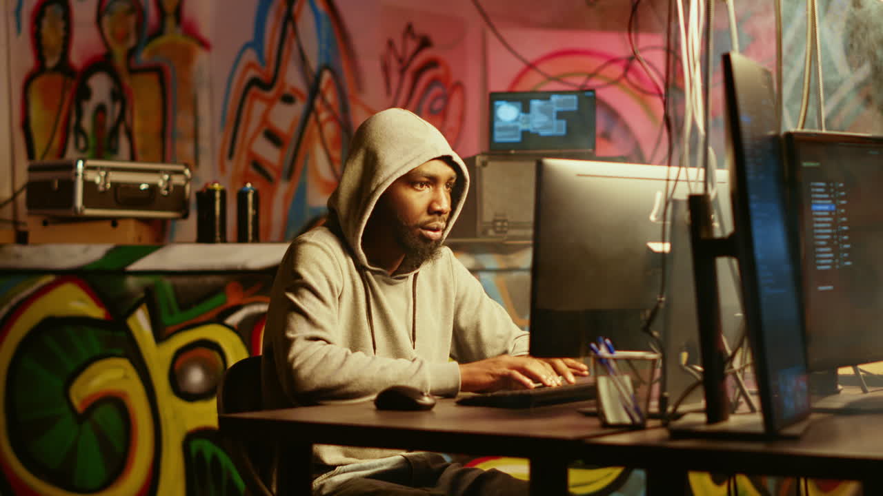 мошенник в укрытии, убегающий от полиции.