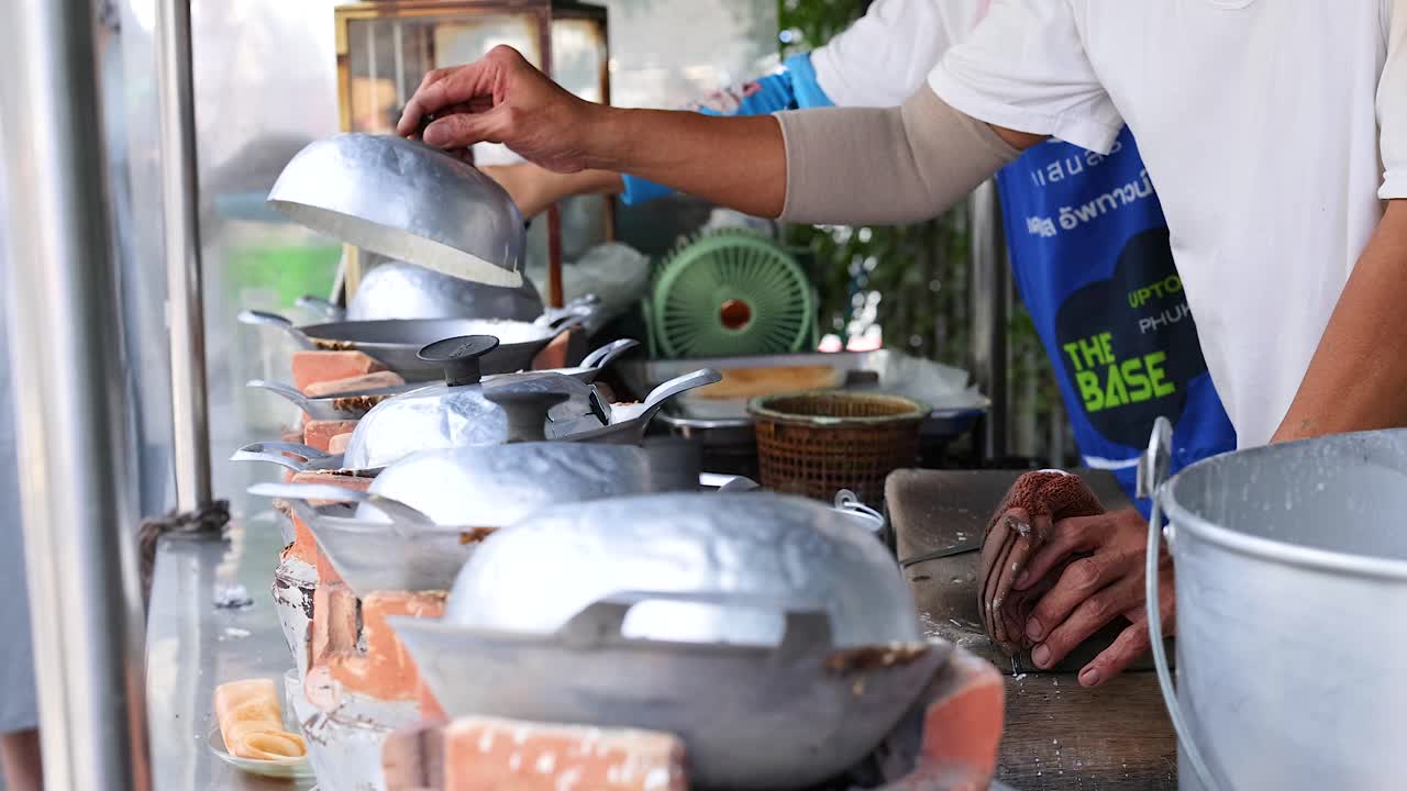 거리 음식 판매자 요리