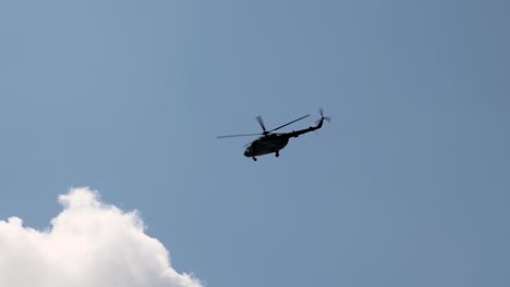 helicopter in flight