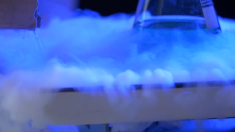 dry ice reaction with chemical solution