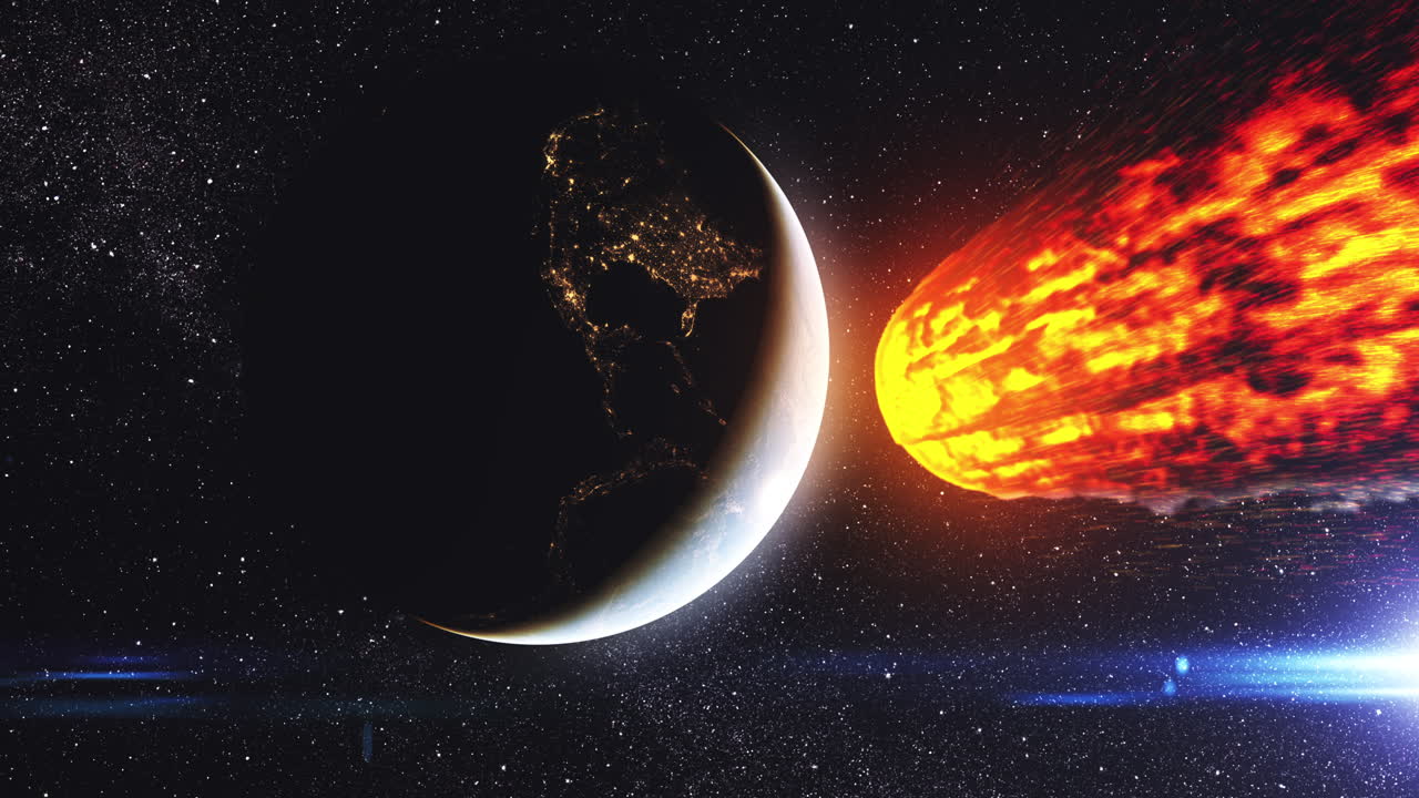 impacto de un asteroide en la tierra