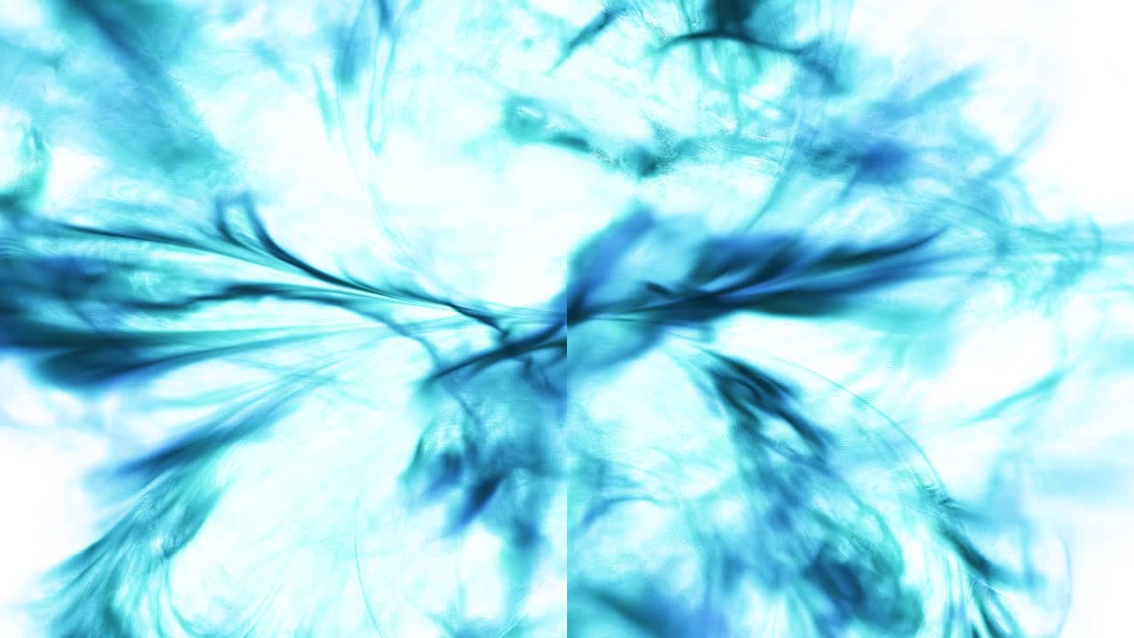 Polvere magica blu luminosa.