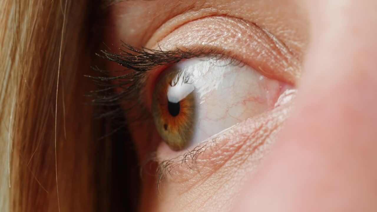 여자의 눈의 클로즈업