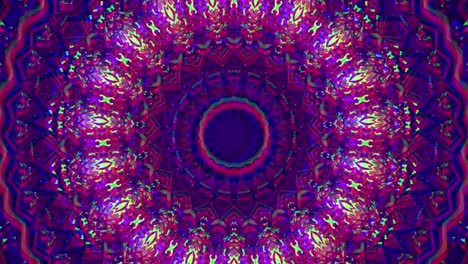 el fondo abstracto de 4k, el bucle de fantasía en movimiento dinámico, el caleidoscopio.