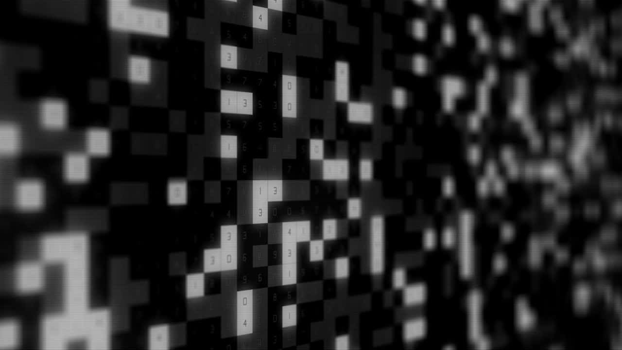 concepto de codificación hexadecimal 4k. fondo futurista con números y letras.