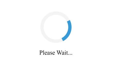 por favor, espere la carga del círculo de golpe en la pantalla del dispositivo visualización digital de la página web del sitio web. el software de computadora monitorea el punto de vista de la carga del procesamiento de archivos, video, música, datos.