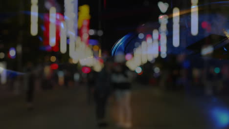 animation of blurred road traffic over musicians playing percussion