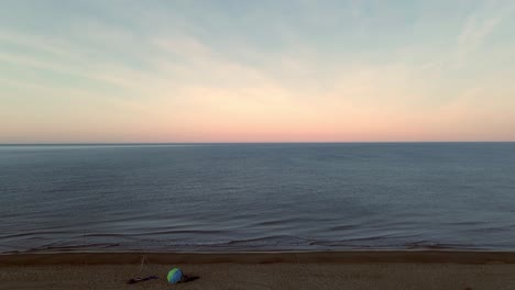 bucle cinematográfico de la espectacular mañana de playa.