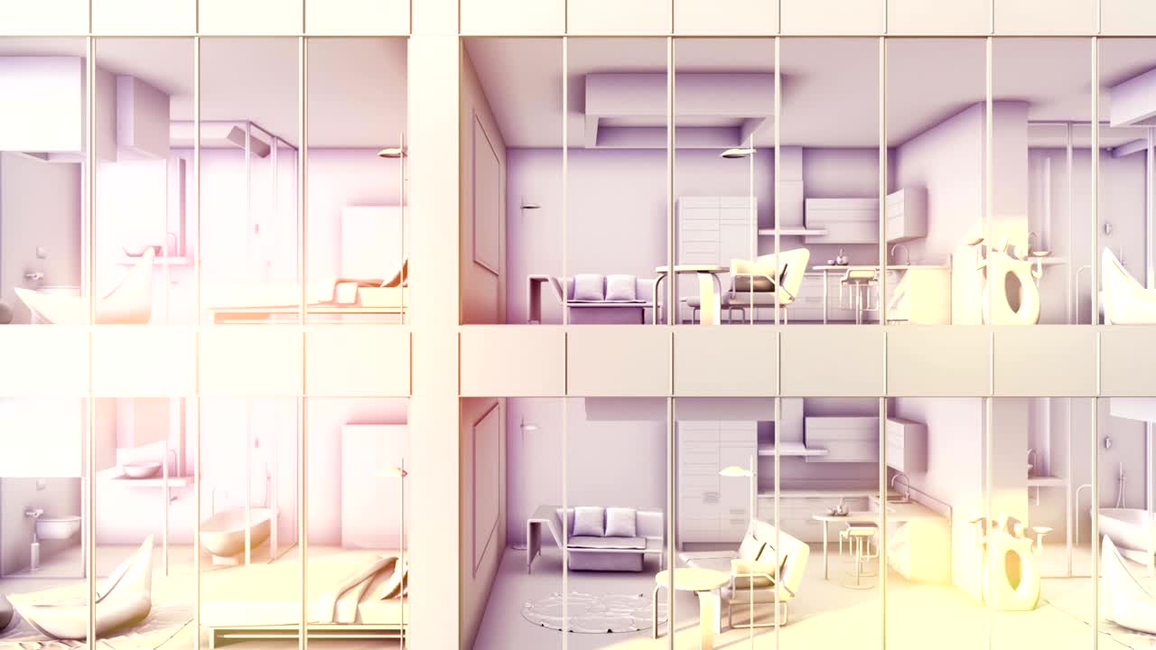 동일한 아파트의 밖에서 볼 수 있는