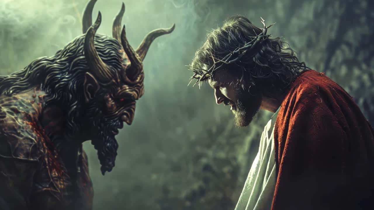 Confrontation Between Jesus and the Devil