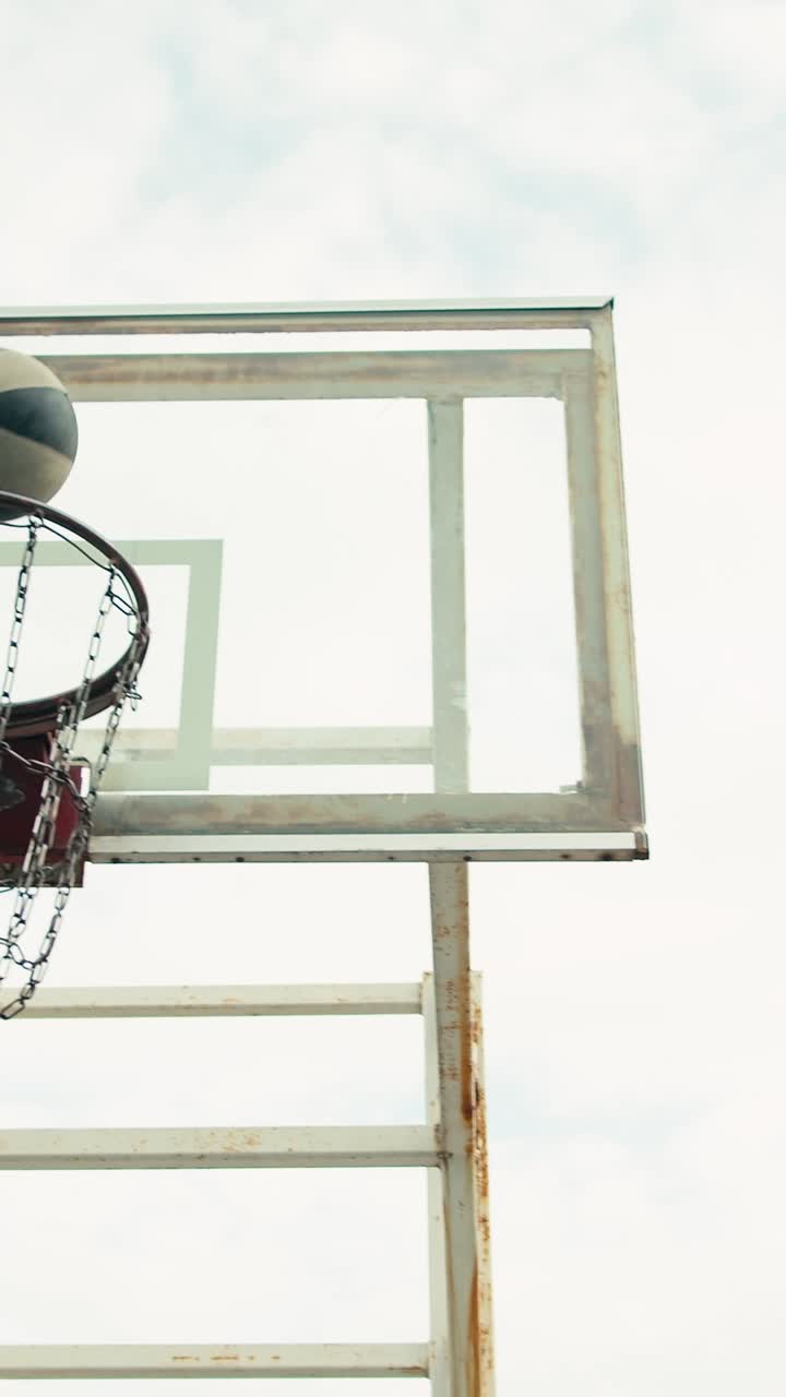 Basketball players on a court