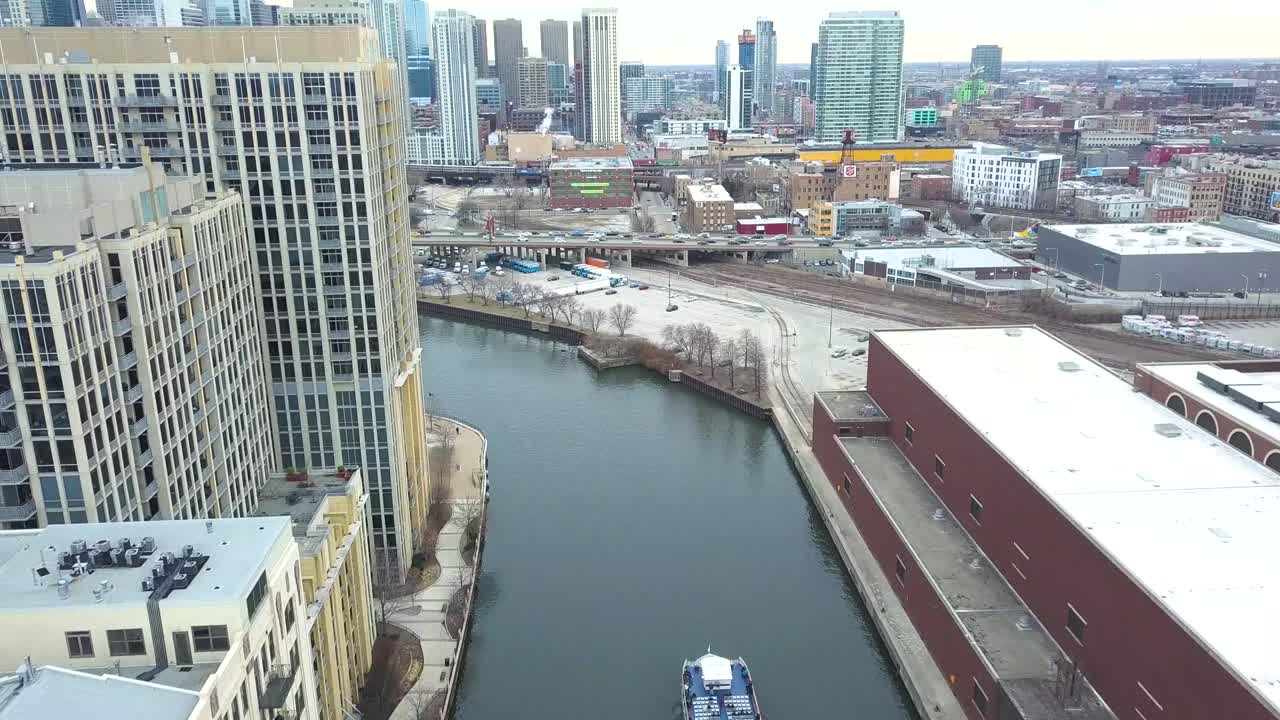 4k 시네마틱 항공 영상 시카고, 일리노이, 미국