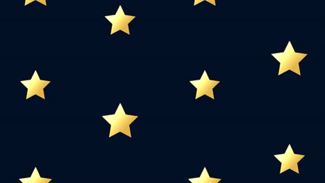 gold stars pattern on dark blue background