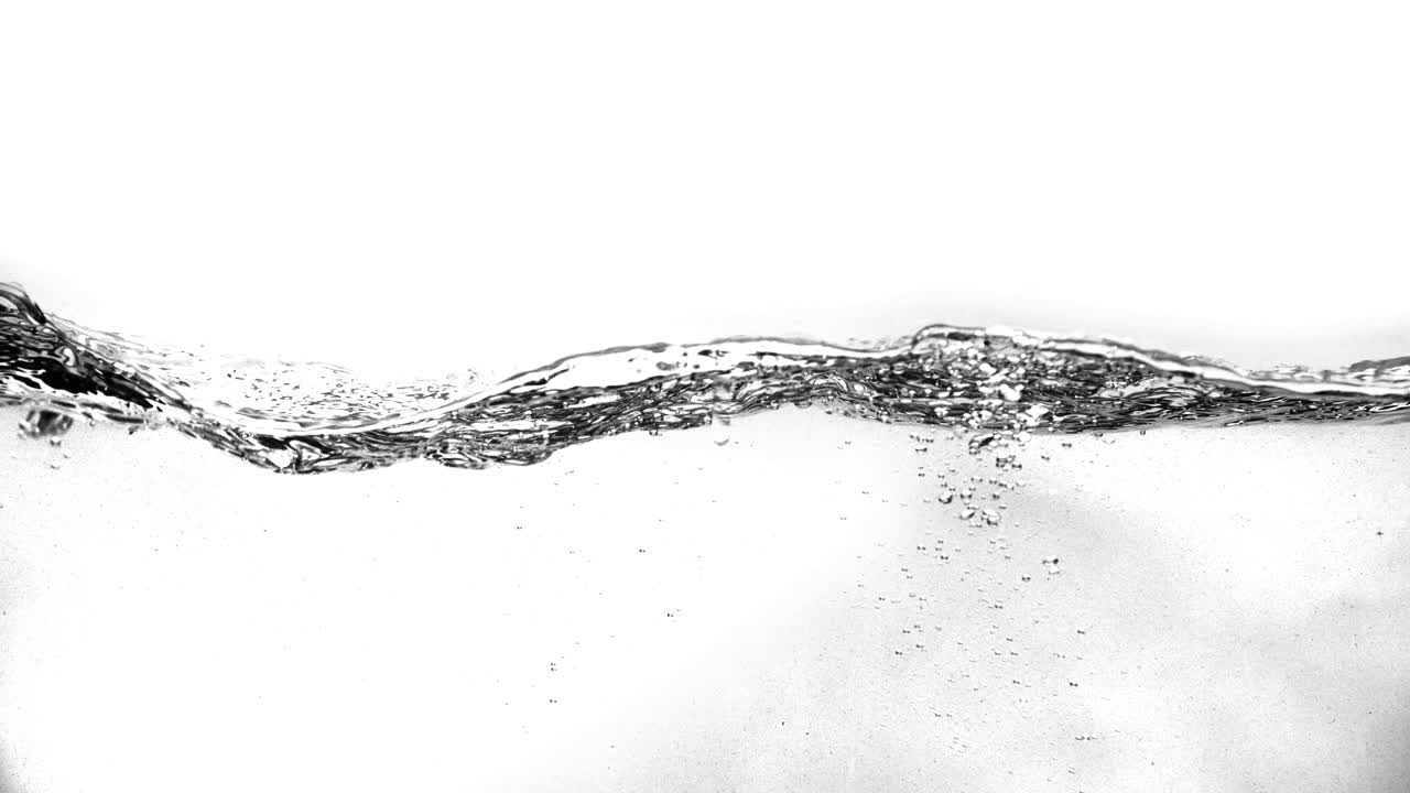 olas y burbujas de agua