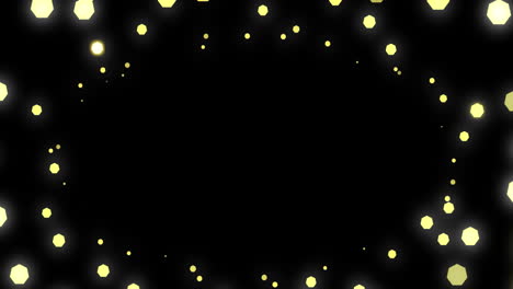 animación de luces de hadas de navidad parpadeando sobre un fondo negro