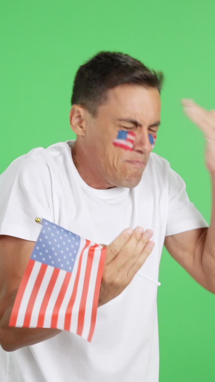 United States supporter angry with the decision of the referee