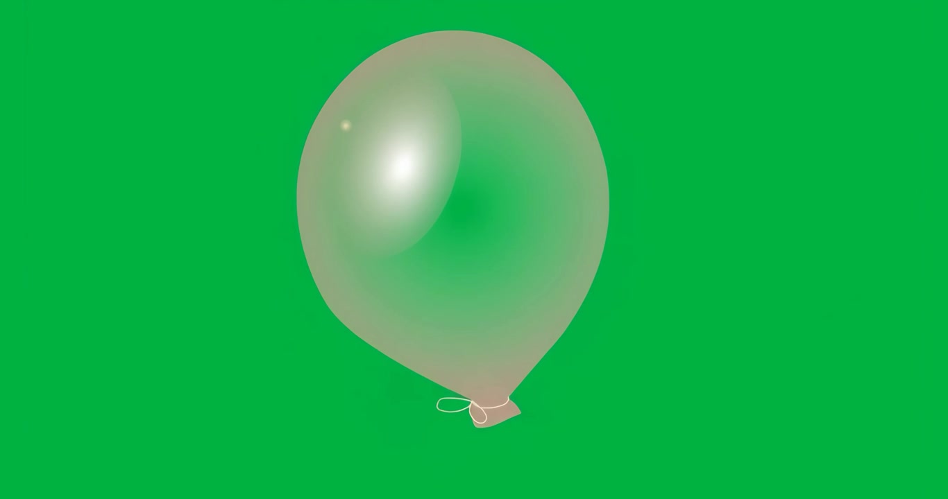 Animazione in loop di un palloncino statico beige con sfondo trasparente che mostra una risorsa vettoriale.
