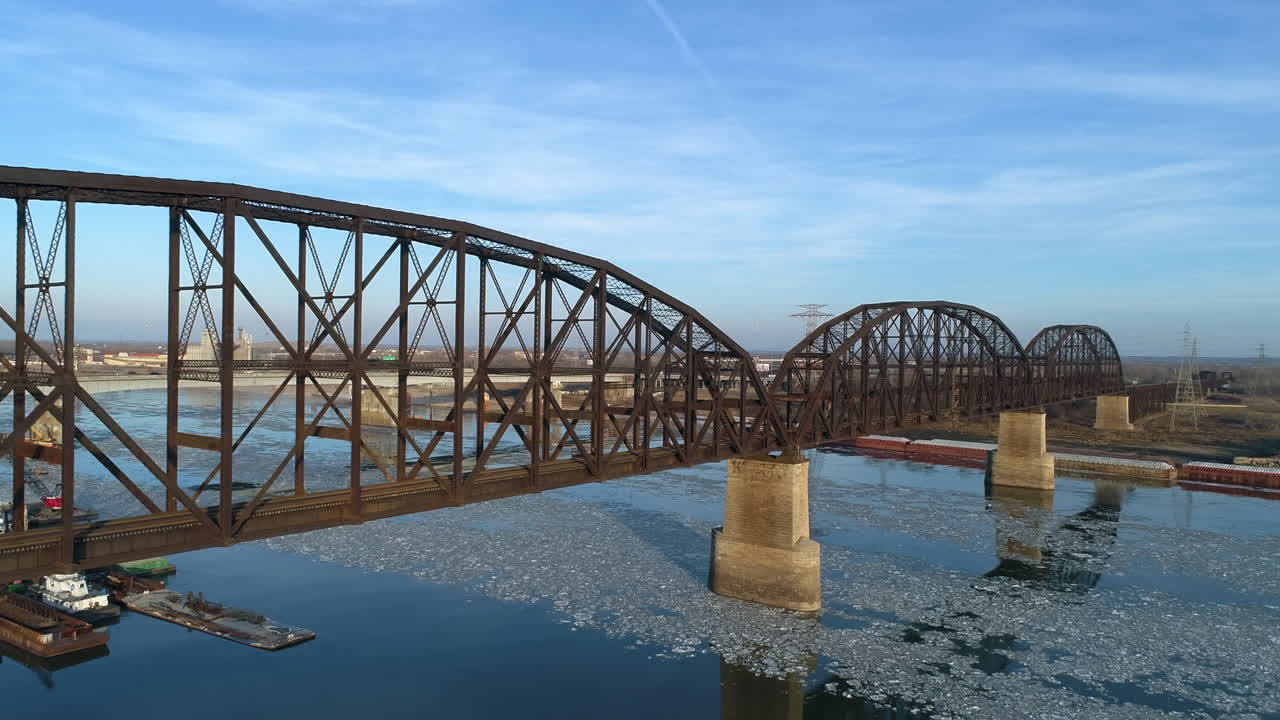 st에서 macarthur 다리의 조감도