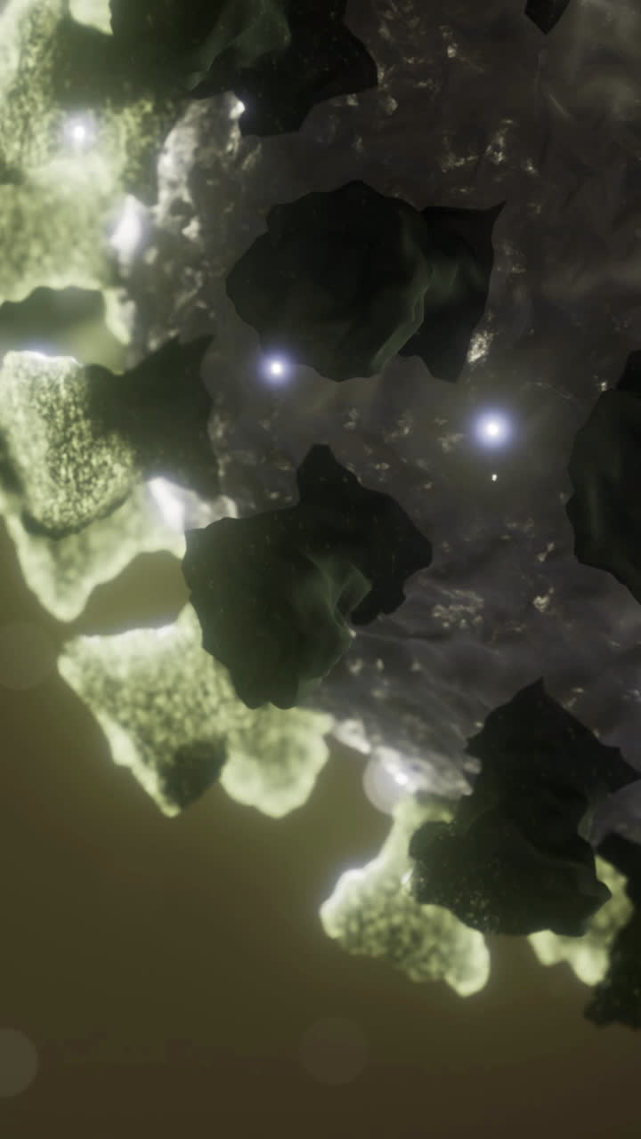Exploring the intricate structure of a virus under microscopic observation
