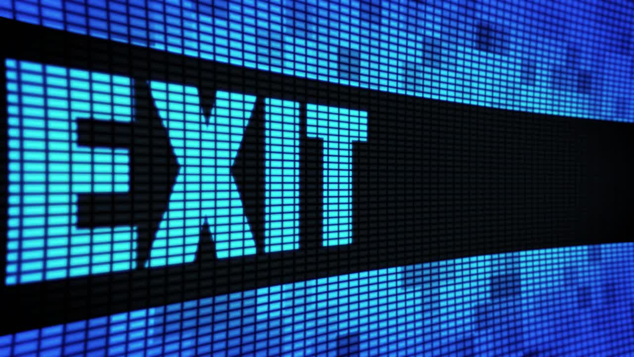 Exit Sign on LED Display
