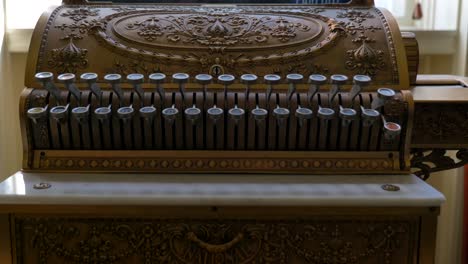 view of an anciet cash register