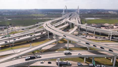 big city - dallas, tx. day time traffic