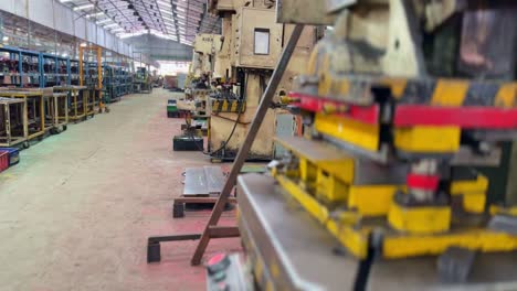 shot of the bending machines in a factory