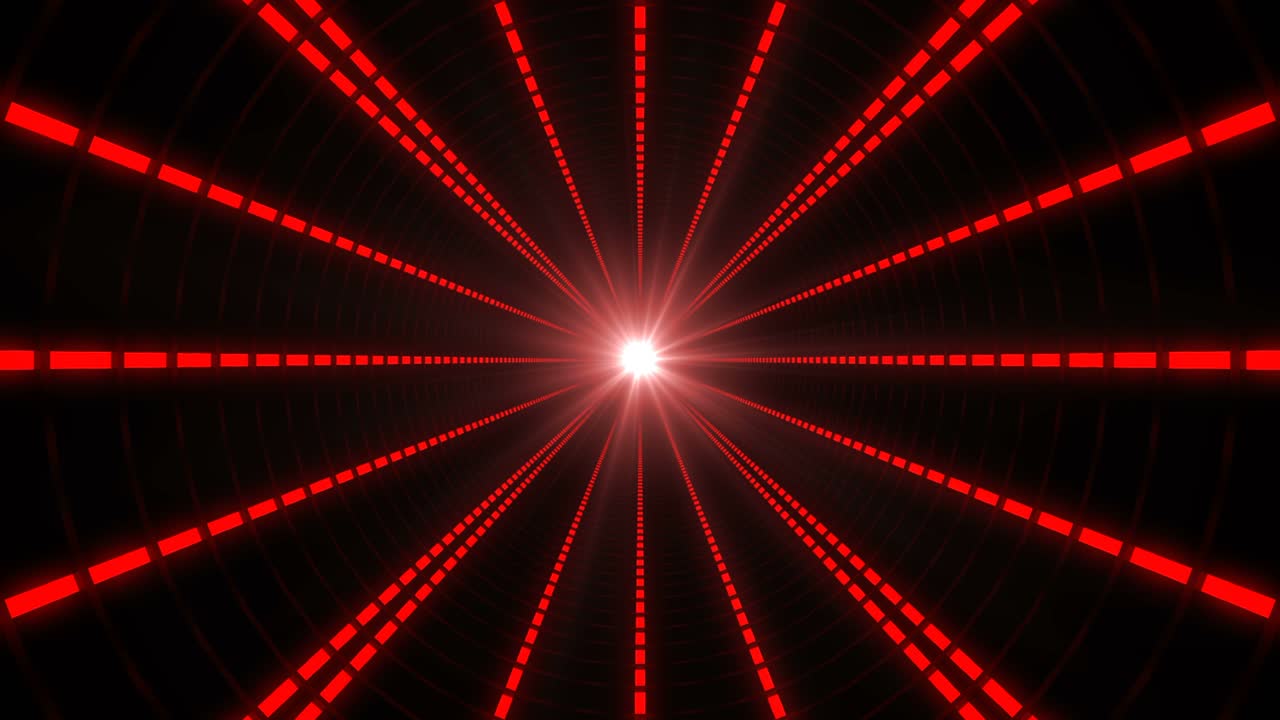 tecnología abstracta en bucle rojo sin fin