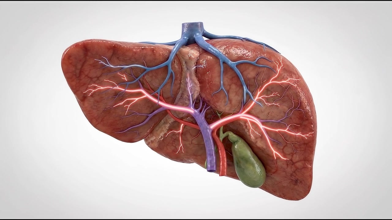 Internal view of skeletal system with glowing red pain area