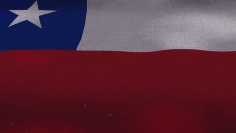 The-Chile-national-waving-flag