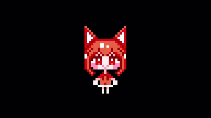 Pixel, ragazza gatto che aspetta, capelli corti, animazione in loop. 1080p (5).mov