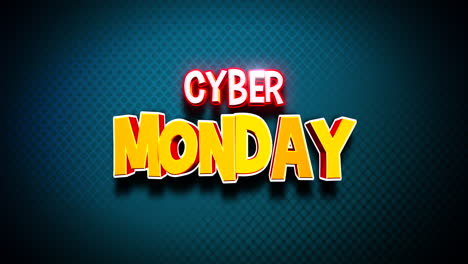 modern and white cyber monday text on blue gradient 1