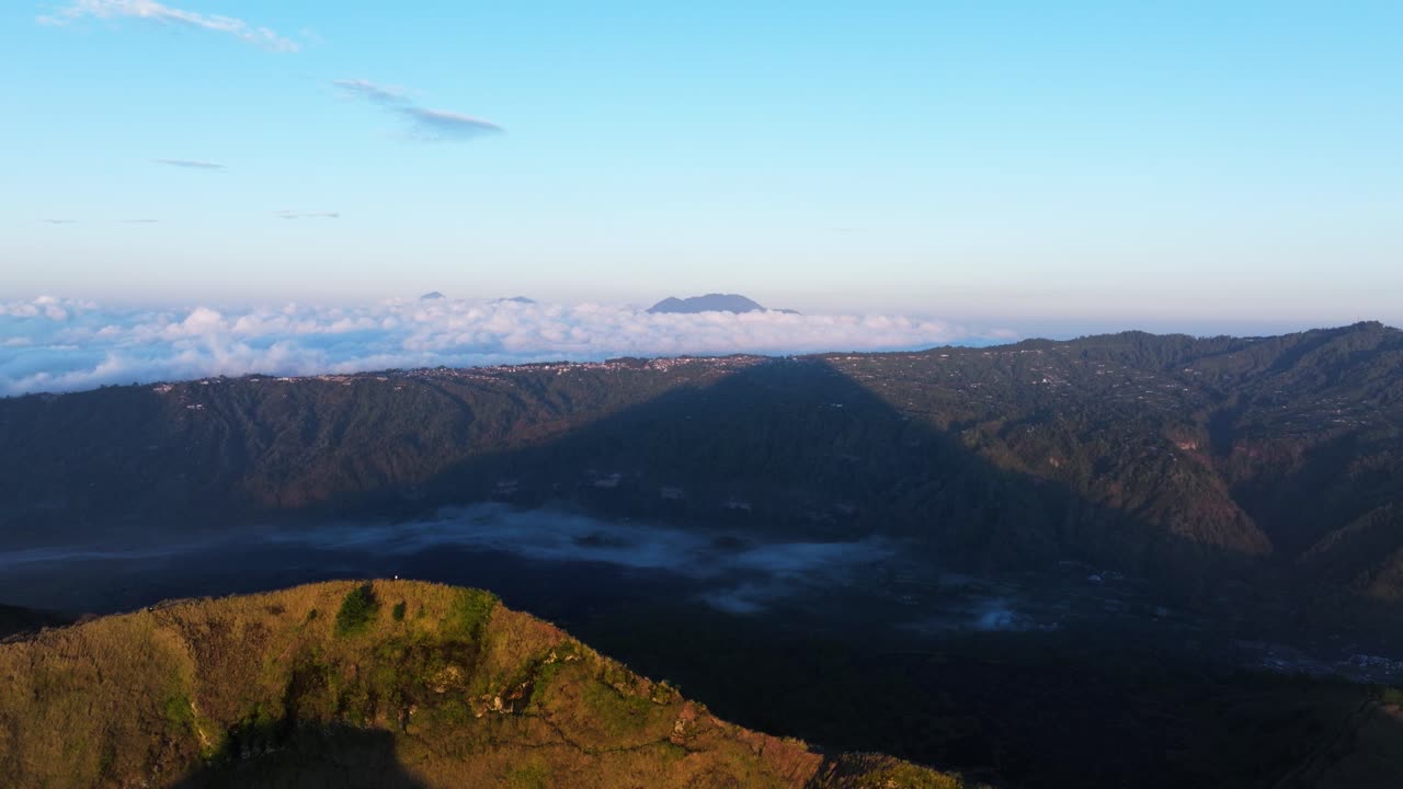 Sunrise over Volcanic Mountain Range