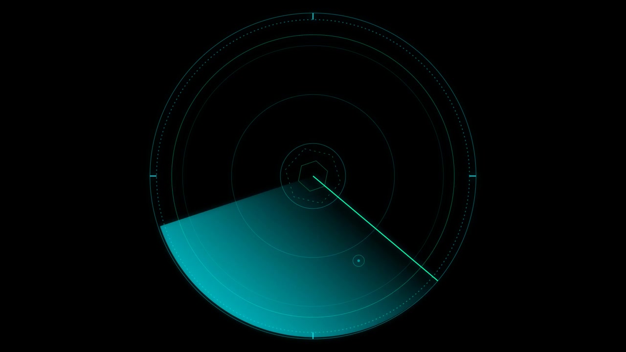 Schermo Radar Digitale in Scansione per Obiettivi