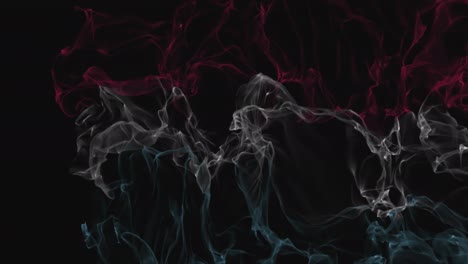 flag luxembourg turns into smoke. state weakening concept, alpha channel.