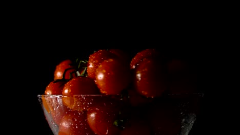 tomatoes in a glass bowl