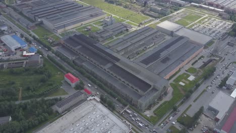 aerial view of industrial complex