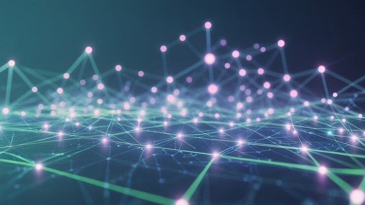 Abstract Digital Network Connection Background