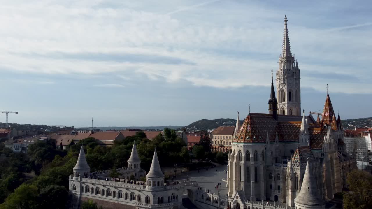 Matthias Church on Castle Hill and Fisherman's Bastion in Budapest