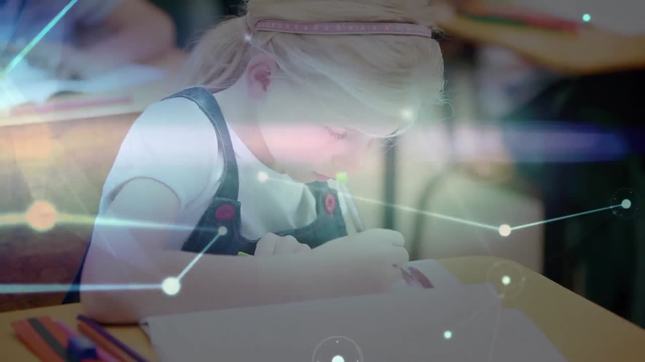 여학생들의 글쓰기를 통한 연결 네트워크의 애니메이션