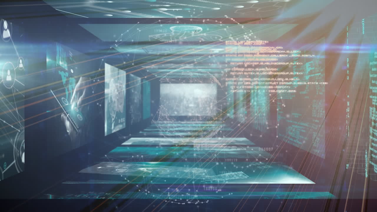 데이터 처리와 함께 지구와 화면의 애니메이션