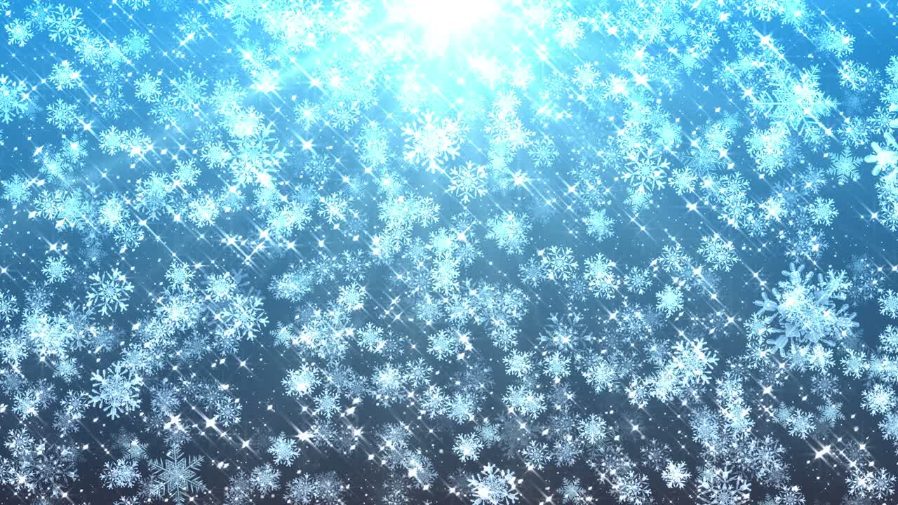 4k 크리스마스 스노우플레이크 파란색 배경