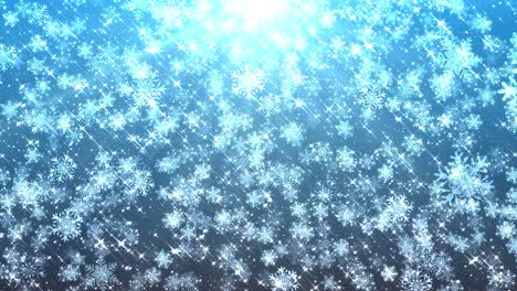 4k christmas snowflakes blue backgound