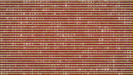 Animation-of-interference-and-binary-coding-on-red-background