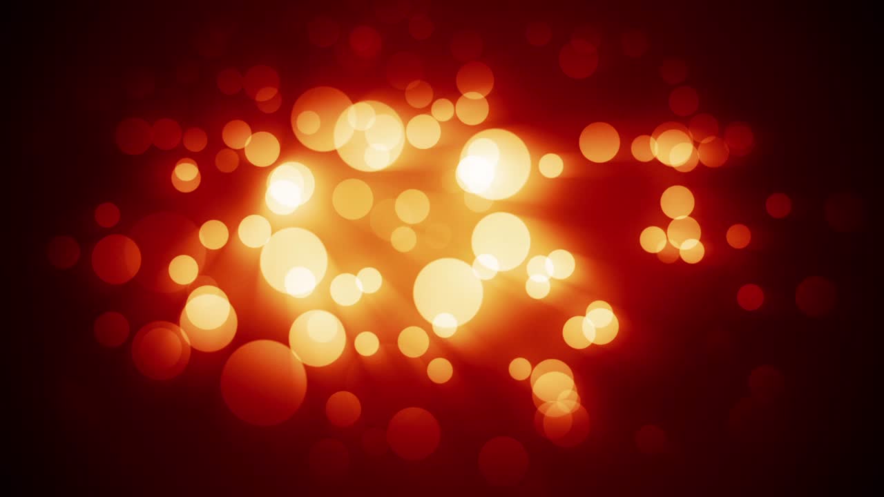 Abstrakt Røde og Gyldne Bokeh-lys Baggrundssløjfe