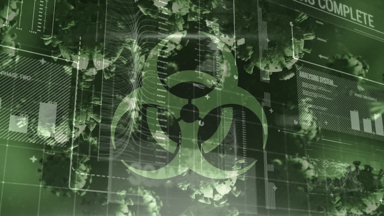 스 스캔 및 데이터 처리의 애니메이션 (fitman running)