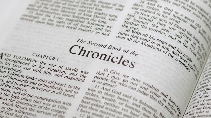 CU Bible Page Turning to the book of Second Chronicles