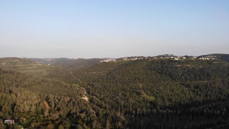 aerial view of a mountainous village