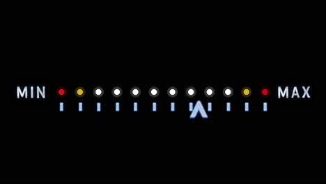 Elementos de la interfaz gráfica de números y medidas para la pantalla HUD