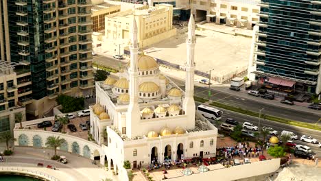 friday prayer at a mosque in dubai